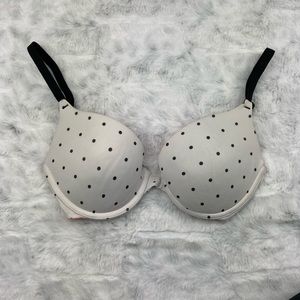 PINK Polka Dot Push Up Bra